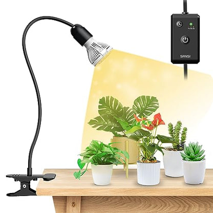 SANSI LED Grow Lights for Indoor Plants, Lifetime Free Bulb Replacement - size: 1 Head 1 Pack
