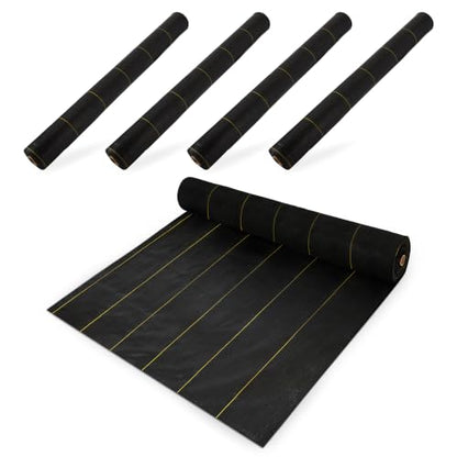 Dewitt Sunbelt Heavy-Duty Weed Barrier Fabric 3.2 oz, 6 x 300 Feet, 5-Pack - size: 5 Pack, style: 6' x 300'