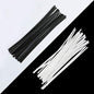 1000 Pcs 5" Plastic Twist Ties, Black (500 Pcs) and White (500 Pcs) - color: C-bk&wh