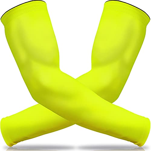 beister UV Protection Arm Sleeves for Men & Women, UPF 61+ Cooling Cover - color: Green, size: Large