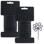 Tenn Well 2Pk 66ft 2.8mm Garden Wire Bendable Black for Climbing Plants - color: Black, size: 2.8mm