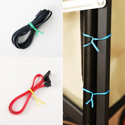 300 pcs 5 inches Black Plastic Twist Ties, Cable Ties, for Bags, Gardening Tools - color: Black
