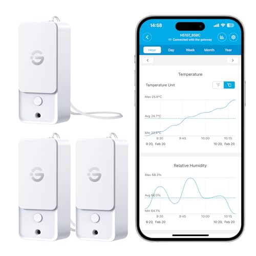GoveeLife Outdoor Temperature and Humidity Sensor H5107 Replacement Kit - style: 3 Sensors