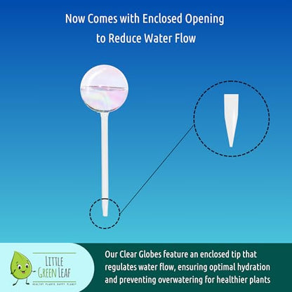 Plant Watering Globes 2 Pack – Self Watering Bulbs for Plants, 200ml Medium - color: 2pk 200ml Clear Rainbow