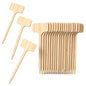 20 Pcs Plant Labels 7" Bamboo Long T-Type Garden Markers