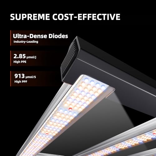 Spider Farmer G4500 LED Grow Light 320W for 2x4 Grow Tents, App‑Controlled - size: 2X4 Coverage, 320W