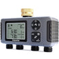 Insoma 4-Zone Water Timer with Brass Inlet, Automatic Garden Hose Timer with Manual/Rain Delay & Large Display, IPX5 Waterproof Faucet Timers for Sprinkler System, Yard, Lawn, Greenhouse - size: 4 Zone-Brass Inlet