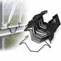 Hicarer 30 Pack Greenhouse Spring Wire Hooks Batten Tape Lock Channel Clips