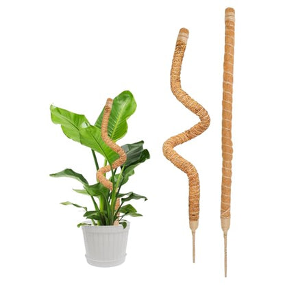 SYOWADA 2PCS 70cm Upgrade Adjustable Moss Poles for Indoor Plants