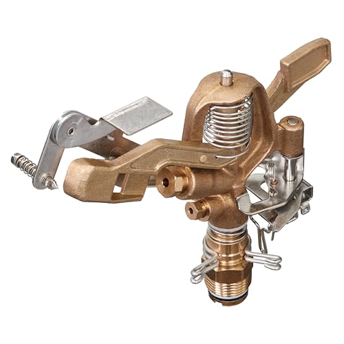 Orbit Brass Impact Sprinkler Head, Dual Nozzle, 3/4 in. MPT - 55016