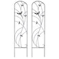 Sunnydaze 56" Black Metal Garden Trellis for Climbing Plants, 2-Pack - style: Dragonfly Delight - 56"