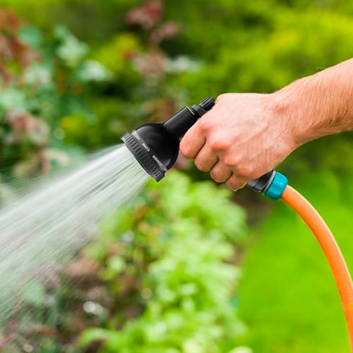 Besiter Garden Hose Nozzle Sprayer: 2 Pack 10 Watering Patterns Spray Nozzles Heavy Duty Hose Head Hose Attachment Black - color: Black/Black