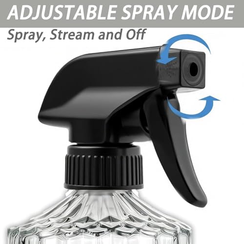 Clear Glass Handheld Spray Bottle, 2pack - color: Clear