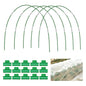 25 PCS Rust-Free Garden Hoops for Raised Beds With Garden Netting Clips - size: 25PCS