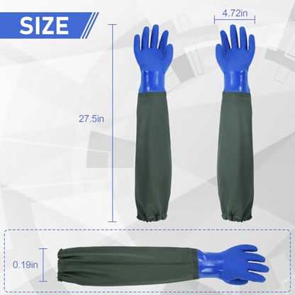 MUMUKE Long Waterproof Gloves, 28 inch
