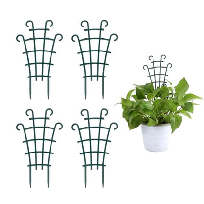 UWIOFF Trellis for Potted Plants, 4Pcs Stackable Small Indoor Plant Trellis