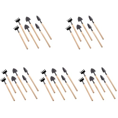 BESPORTBLE 10sets Mini Gardening Tools Handle Planting Tools Kit for Transplanting Flower and Vegetable Gardening