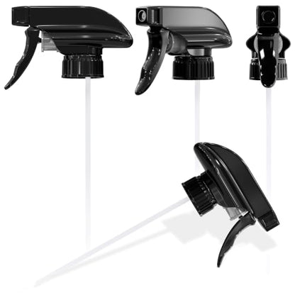 4 Pack Spray Nozzle for Bottles, Trim-to-Fit Tube; Plastic (Black) - color: 4 Pcs Black