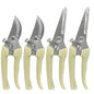 4 Pcs Garden Flower Shears Set, 6.9 inches - style: Yellow-4 Pcs