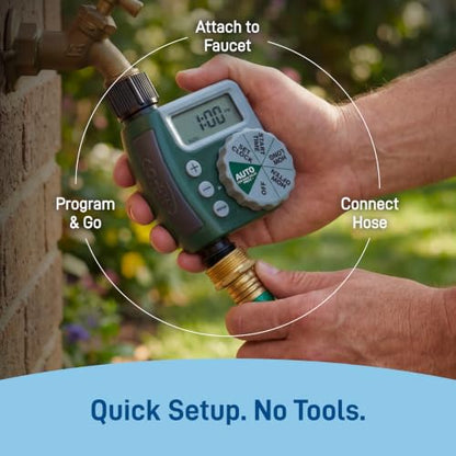 Orbit 62067 1-Outlet Programmable Digital Hose Watering Timer, 2-Pack - size: 1 Outlet (Pack of 2)