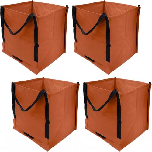 DURASACK Heavy Duty Storage Tote Bag 22-Gallon, Terracotta, Pack of 4 - color: Terrracotta, size: Pack of 4