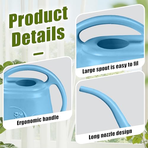 Plastic Watering Can - SkyBlue Color - 1 Gallon - color: Skyblue
