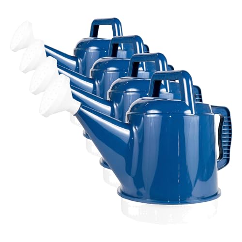 Bloem Watering Can Deluxe 2 Gallon (256 Fl Oz) Classic Blue (Pack of 4) - color: Classic Blue, size: 2.5 Gallon (Pack of 4)