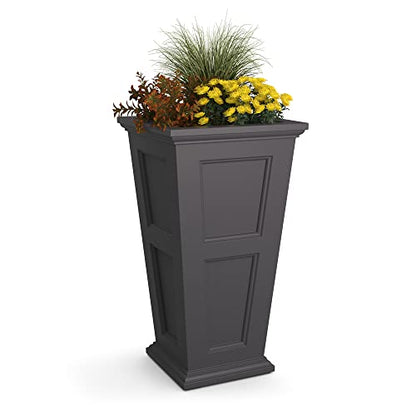 Mayne Fairfield 40in Tall Planter - Graphite Grey - 28in x 28in x 28in - Polyethylene - Soil Capacity: 40 Gallons (8801-GRG) - color: Graphite Grey, size: 40in