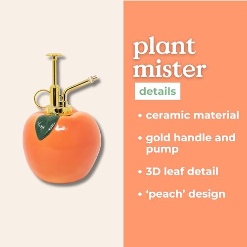 ban.do Fruit-Shaped Plant Mister, Peach