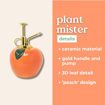 ban.do Fruit-Shaped Plant Mister, Peach