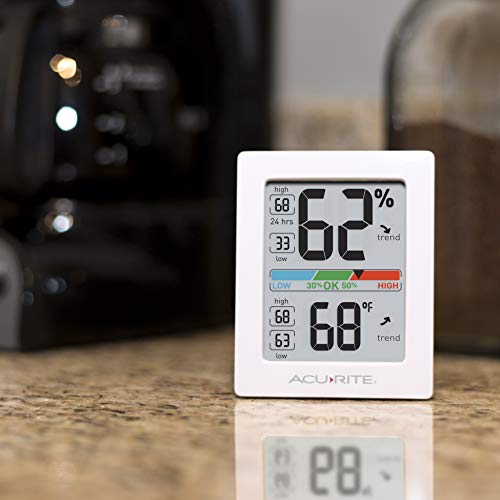 AcuRite (01139M) Pro Humidity Meter and Thermometer with Backlight Button