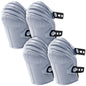 Soulchen 2 Pairs Heavy Duty Construction Knee Pads for Work, Gray - color: Gray