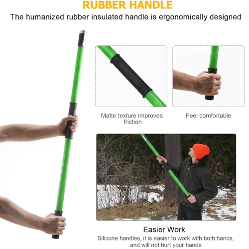 30 Feet Tree Pole Pruner Manual Branches Trimmer Tree Branch Garden Tools Loppers Hand Pole Saws Extendable Height Adustable System for Sawing and Shearing - size: 30FT