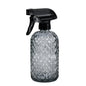 12Oz Glass Plant Spray Bottle with Black Plastic Top Pump - color: Gray