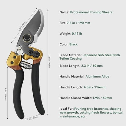 Professional Pruning Shears, Bypass Pruners
