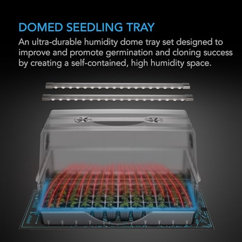 AC Infinity Heavy-Duty Large Humidity Dome 6x12 Germination Kit - size: Large Full Kit