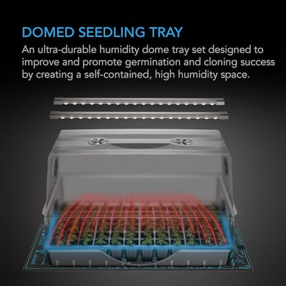 AC Infinity Heavy-Duty Large Humidity Dome 6x12 Germination Kit - size: Large Full Kit
