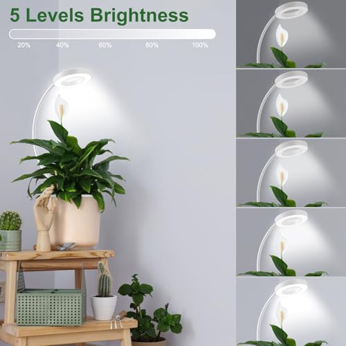 wolezek 2 in 1 Plant Lights for Indoor Growing, 3 Colors Plant Grow Lights - color: White 1 Pack