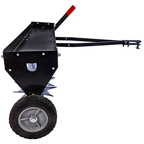 Brinly SAT2-40BH-P Tow Behind Spike Aerator with Transport Wheels, 40" - Carbon - color: Carbon