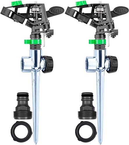 APT Sprinklers for Yard Lawn & Garden| 80 to 5800 Sq Ft Adjustable (2-Pack)