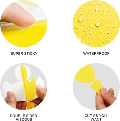 Gideal 36-Pack Dual-Sided Yellow Sticky Traps for Flying Plant Insect Fungus Gnats Flies Aphids Leafminers Thrips