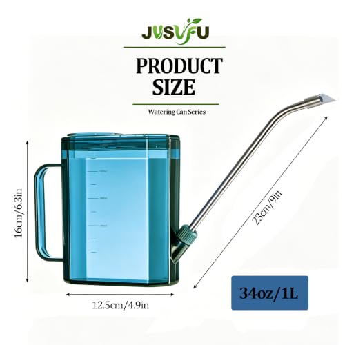 Watering Can Indoor,34oz/1000ml - color: Blue 34oz