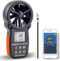 BTMETER BT-100APP Anemometer w/Wireless Bluetooth, Digital Handheld Wind Speed Meter for Wind Chill, Air Velocity, Temperature, Vane Anemometer Gauge - color: BT-100APP Anemometer