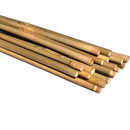 Natural Bamboo Poles, Eco-Friendly Plant Support Garden Stakes 16 Inch Long (20-Count)