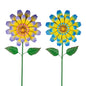 Metal Flower Decorative Garden Stakes,2 Pack Large Flower Stakes - color: Flower-2 Pack（2）