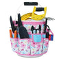 MELOTOUGH Bucket Caddy Organizer Bucket Tool Organizer for Garden Tools Fit 3.5 to 5 Gallon Bucket (Pink Flower) - color: Pink Flower