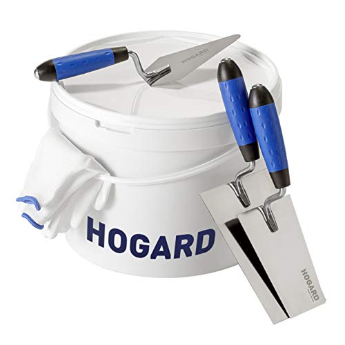 7" Margin Trowel Premium | Made of Stainless Steel | Flat Masonry Hand Trowel Tool with Soft Grip Handle | The Best Bucket Trowel Concrete Tool.