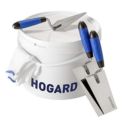 7" Margin Trowel Premium | Made of Stainless Steel | Flat Masonry Hand Trowel Tool with Soft Grip Handle | The Best Bucket Trowel Concrete Tool.