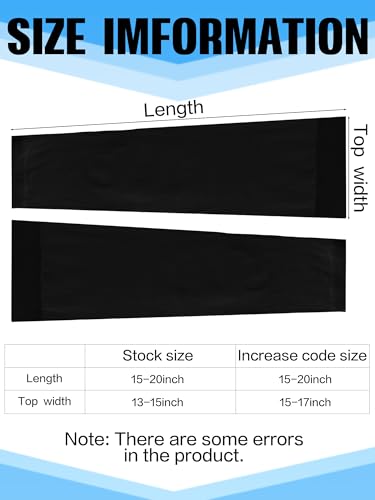 Boao 10 Pcs UV Arm Sleeves Tattoo Cover - color: Fresh Black, size: Medium