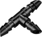 100 Pack 1/4" Drip Irrigation Tee Fittings：1/4'' Drip Line Double Barbed Tee Connectors for 1/4 Inch Irrigation Tubing Quarter Inch 3-Way T Connector for Irrigation System - size: 1/4" Tee-100P
